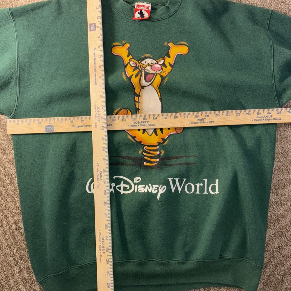 Tigger Vintage Sweatshirt 2XL Green Disney World Mickey Inc - Picture 5 of 8